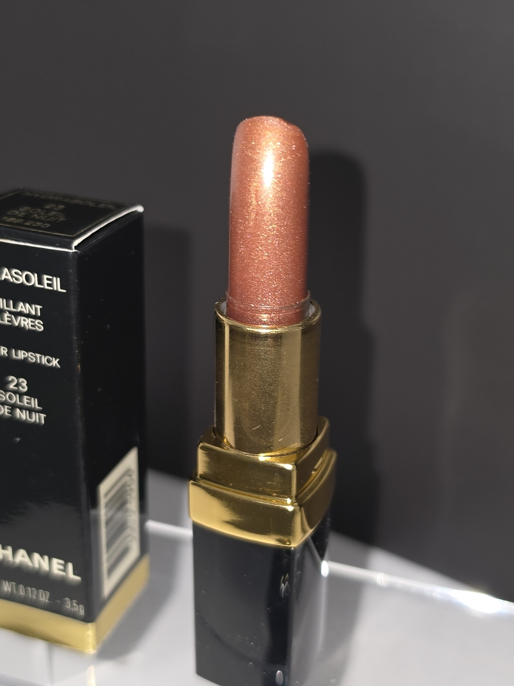 DISCONTINUED CHANEL Hydrasoleil Lipstick - "Soleil De Nuit" - Picture 3 of 5